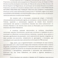 Nota sobre 8º Congresso Internacional de Direito Tributário e Financeiro